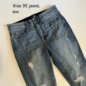 Size 30 Lularoe jeans, blue distressed (73)